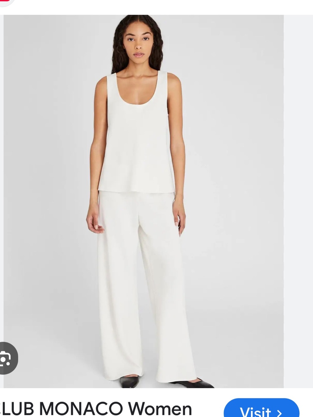 Club Monaco Black Wide-Leg Gala Pants